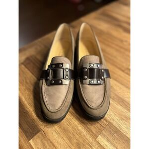 Women‎ leather shoes loafers  BRUNATE  Size 36 Made in Italy EUC